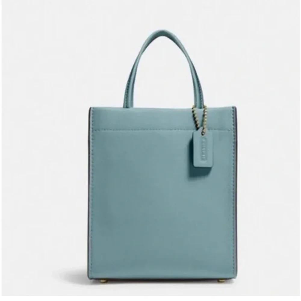 NWT Coach Cashin Mini Tote Top Handle Crossbody in Sage Glovetanned Leather - Picture 15 of 16